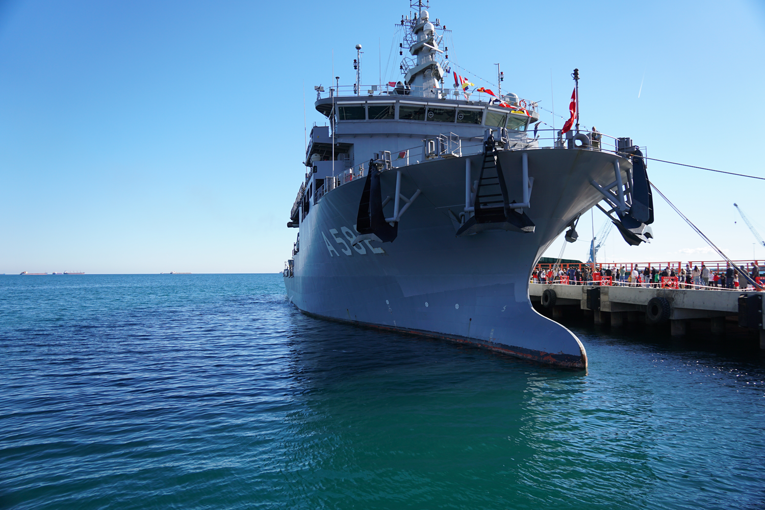 TCG Alemdar, Tekirdağ'da ziyarete açıldı