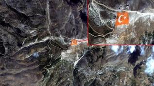 Yeryüzüne sığmayan sevda! Uzaydan görüntülendi