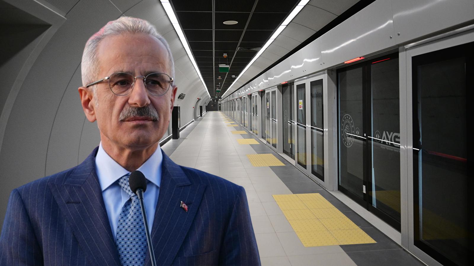 Bakan Uraloğlu tarih verdi! Yeni metro hattı için geri sayım başladı