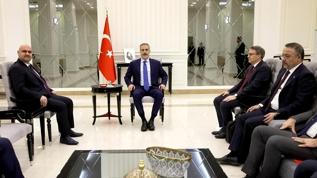 Bakan Fidan, Irak Türkmen Cephesi Başkanı Ağaoğlu ile görüştü