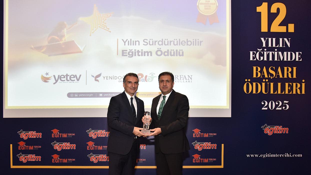 YETEV Okulları “Yılın Sürdürülebilir Eğitim Ödülü”nün sahibi oldu!