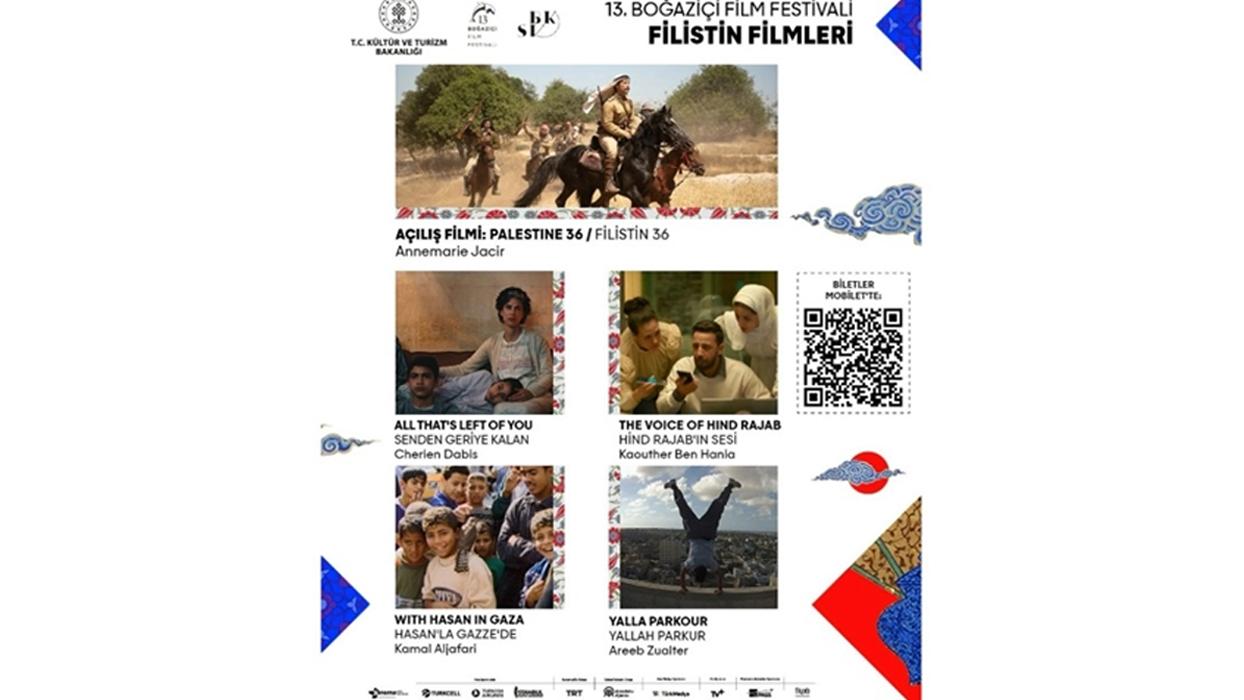 Filistin filmleri "13. Boğaziçi Film Festivali"nde izleyiciyle buluşacak