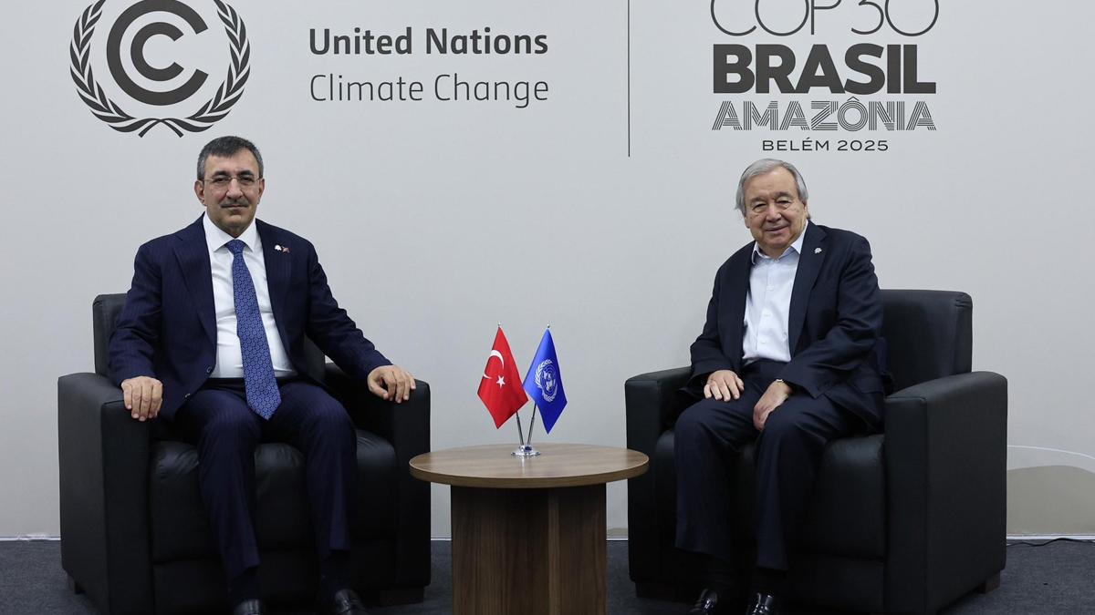 Cumhurbaşkanı Yardımcısı Yılmaz, Guterres ile görüştü: Küresel barış için işbirliklerine her düzeyde yapıcı katkı sunmayı sürdüreceğiz