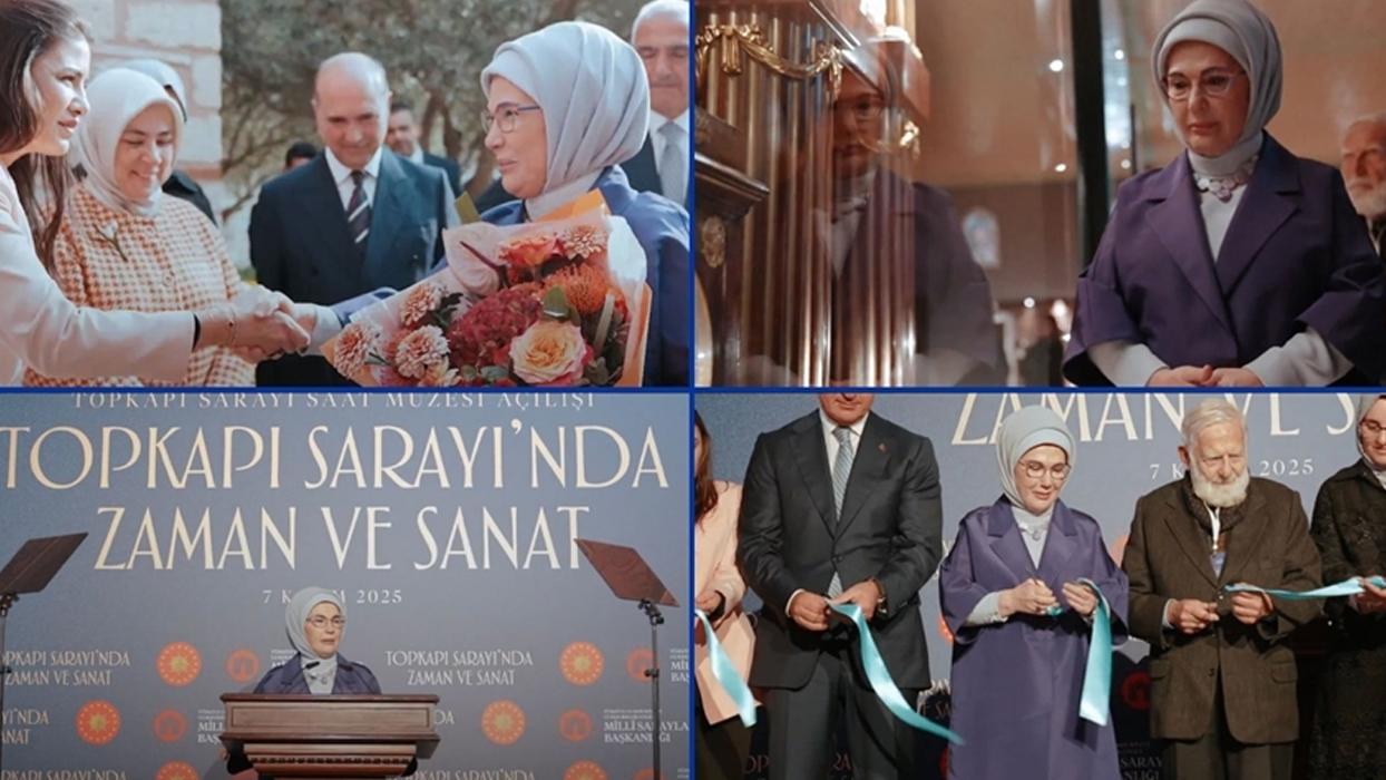 Emine Erdoğan'dan Topkapı Sarayı Saat Müzesi'nin açılışına ilişkin paylaşım