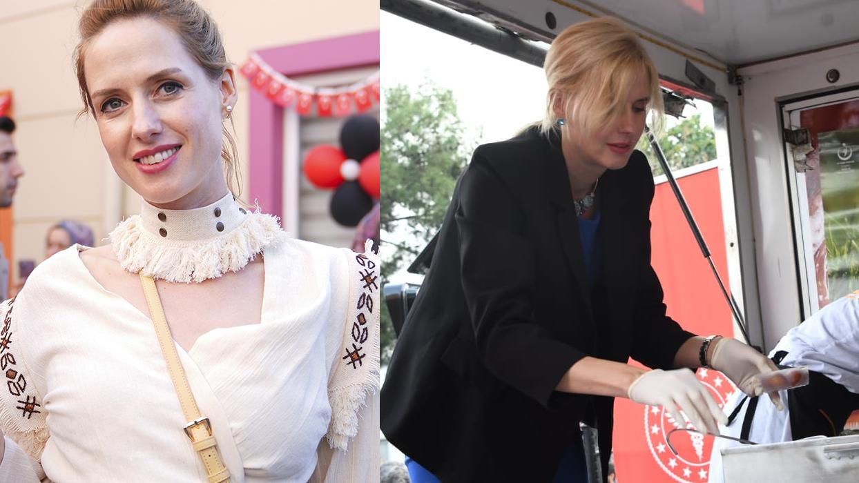 Wilma Elles ve Emre Özmen hastanede lokma dağıttı: 'Hayat paylaşınca güzel'