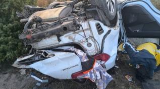 Afyonkarahisar'da kontrolden çıkan otomobil sürücüsü hayatını kaybetti