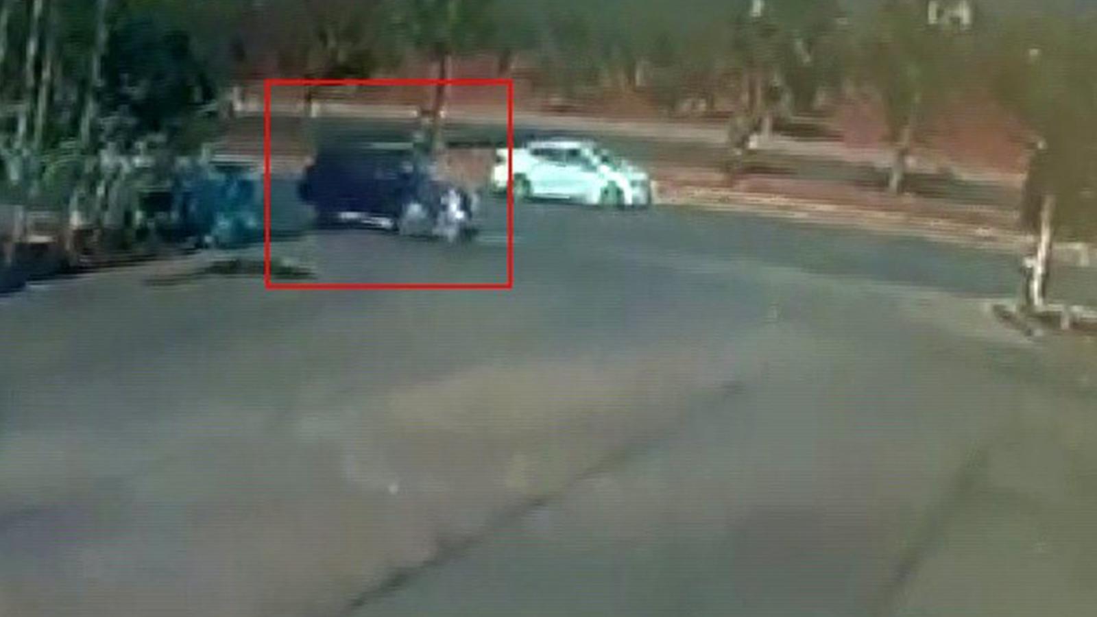 Kilis'te trafikte korkunç an: Motosiklet sürücüsü yola savruldu