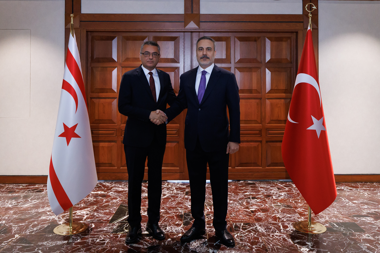 Bakan Fidan, KKTC Cumhurbaşkanı Erhürman ile görüştü