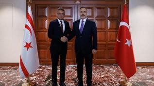 Bakan Fidan, KKTC Cumhurbaşkanı Erhürman ile görüştü