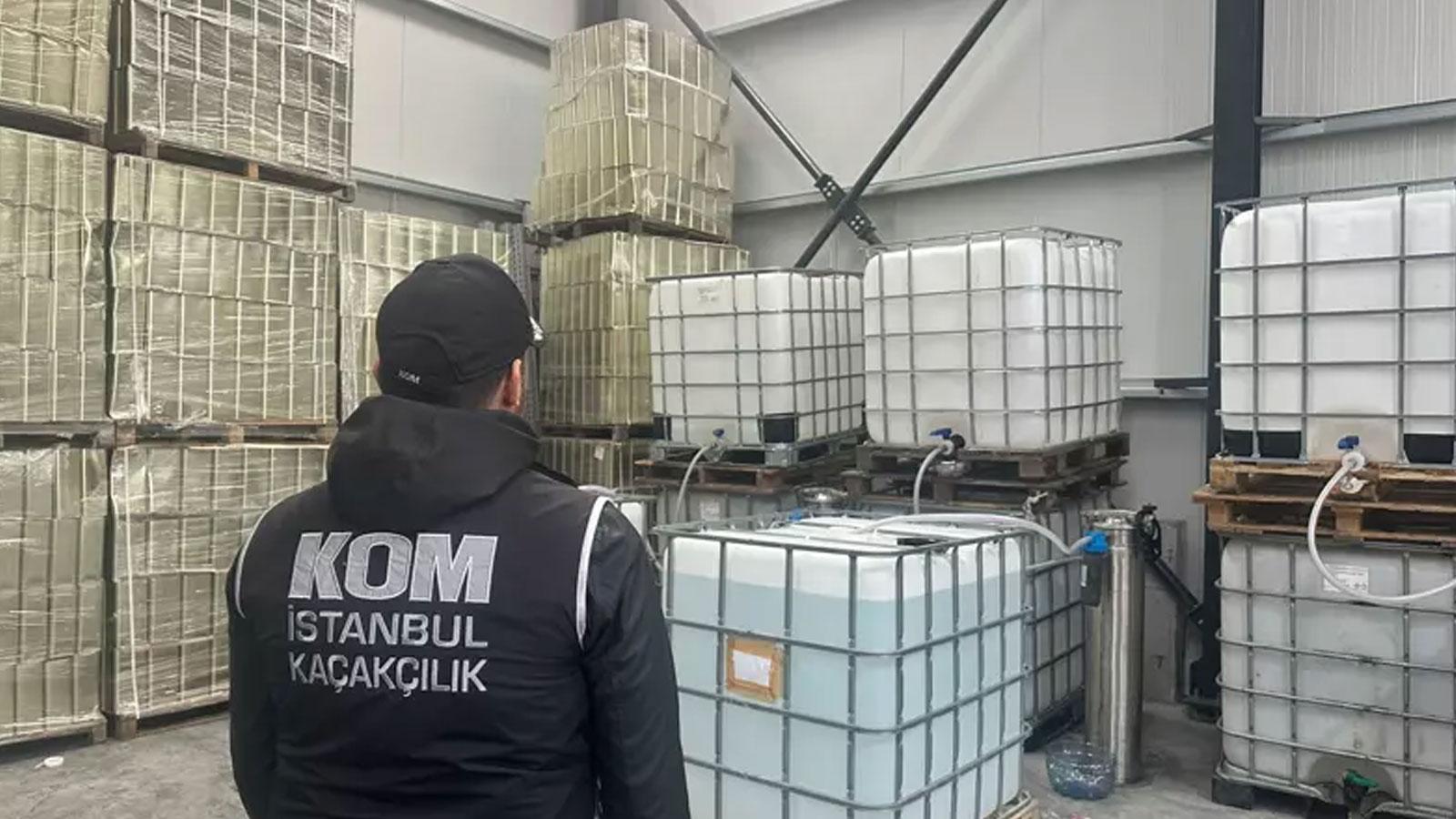 İstanbul'da kaçak içki operasyonunda 3 şüpheli tutuklandı