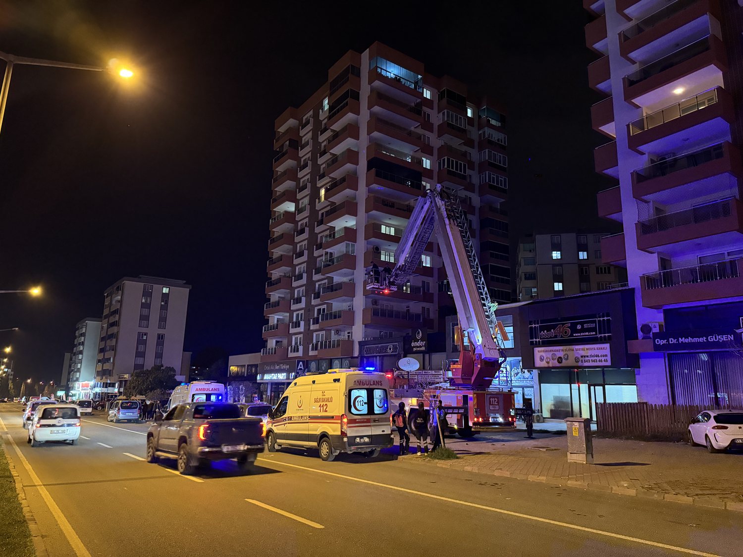 Kahramanmaraş'ta yangın: 18 kişi dumandan etkilendi