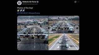 Yunan Hava Kuvvetleri'nden küstah paylaşım! Apar topar silmek zorunda kaldılar