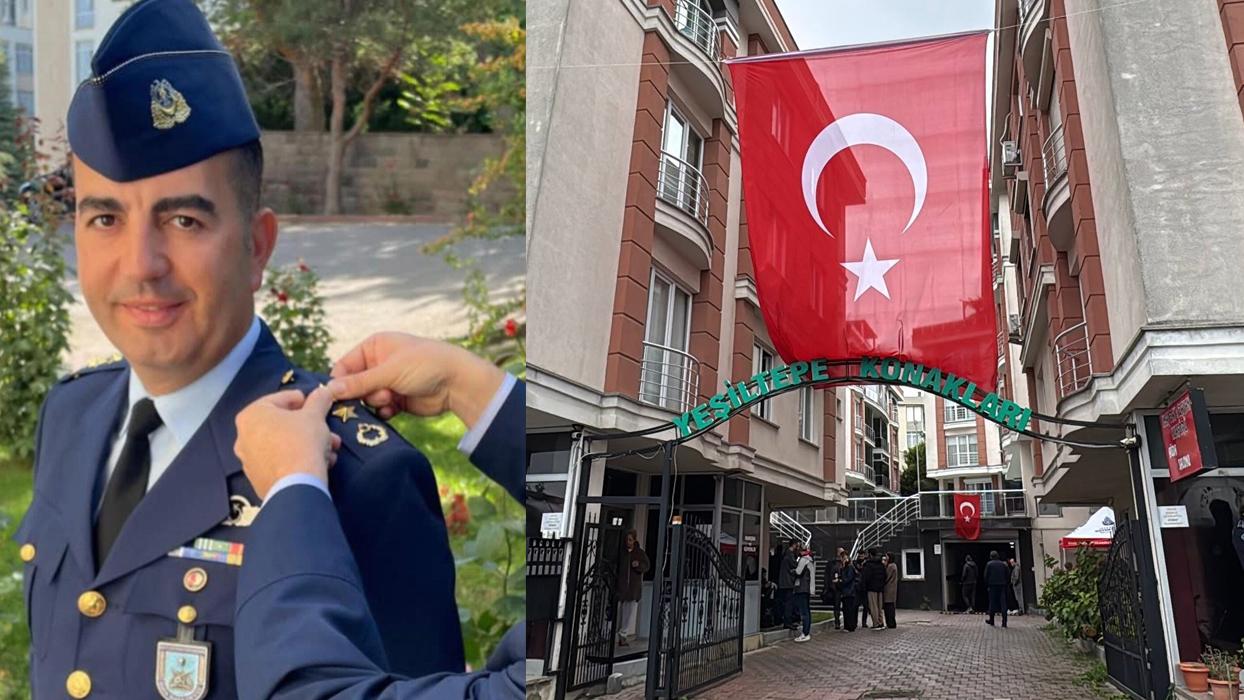 Türkiye şehidini uğurluyor... Pilot Yarbay Korkmaz'a son veda