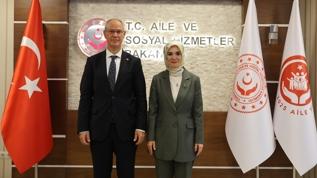 Bakan Göktaş, KKTC Çalışma ve Sosyal Güvenlik Bakanı Hasipoğlu ile görüştü