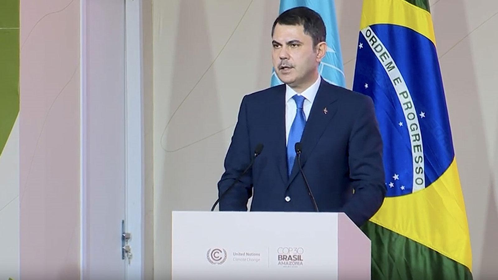 Bakan Kurum: Ulusal Katkı Beyanı ile iklime dirençli bir gelecek amaçlıyoruz