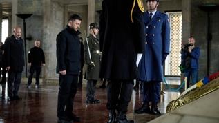 Ukrayna Devlet Başkanı Zelenski, Anıtkabir'i ziyaret etti