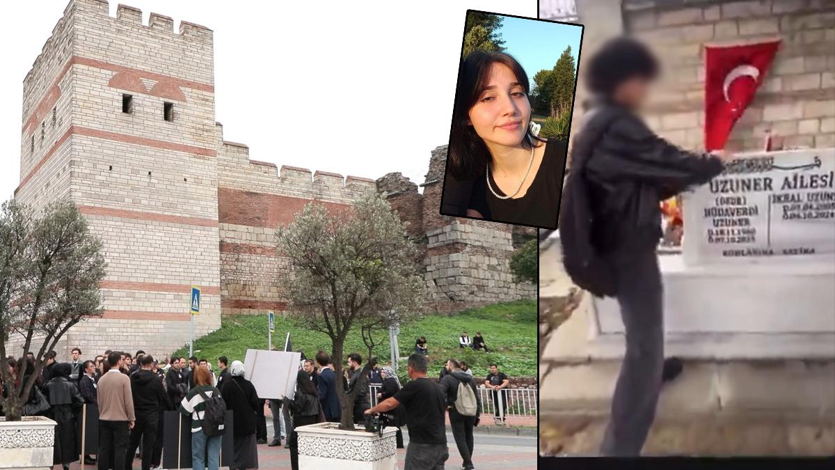 İkbal Uzuner'in mezarı başında uygunsuz hareketlerde bulunan 3 kişi tutuklandı