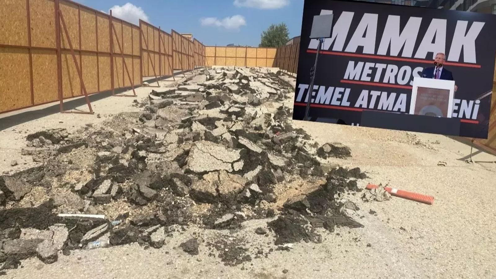 Mamak metrosu 5 ayda ilerleme kaydedemiyor