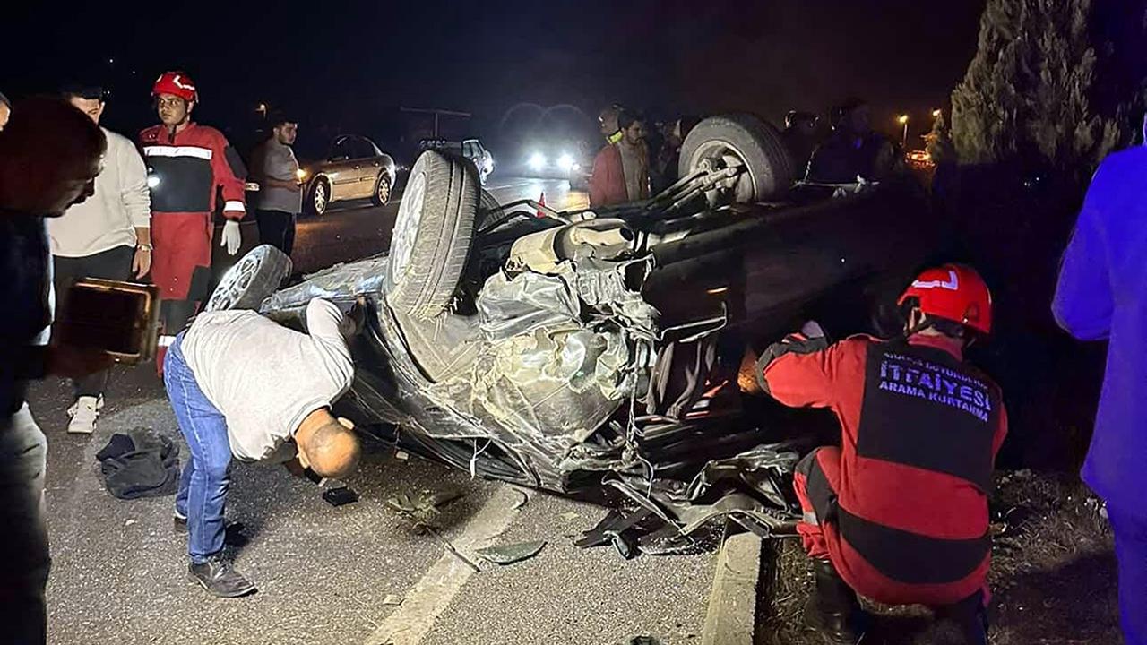 Muğla-Aydın karayolunda araç takla attı: 1 hafif yaralı