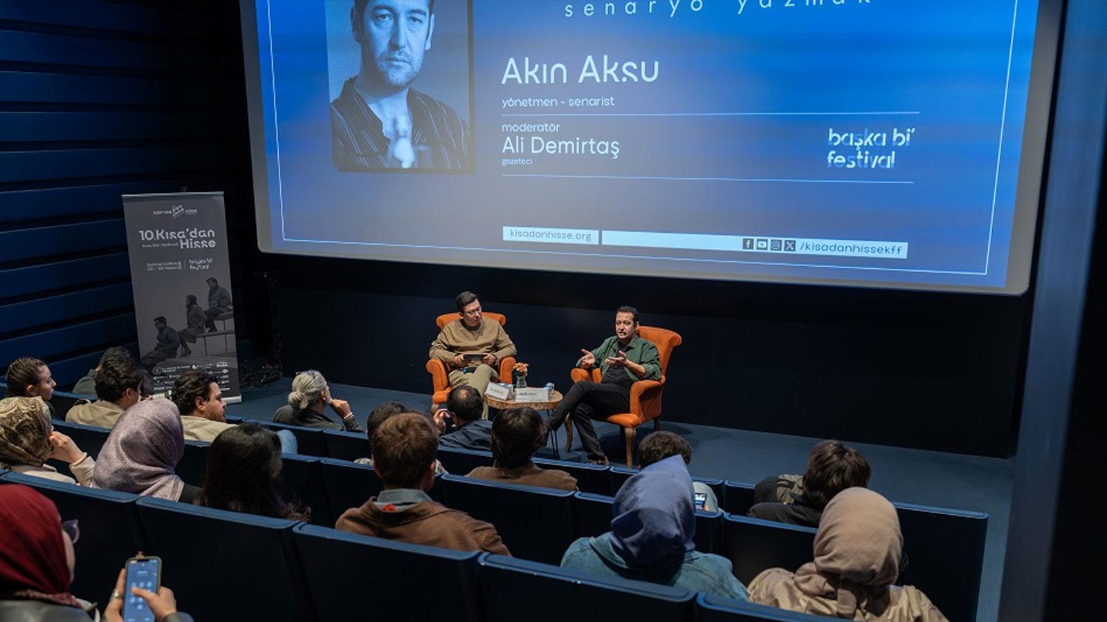 Yüksel Aksu ve Akın Aksu "10. Kısa'dan Hisse Kısa Film Festivali"nde Sinemaseverlerle Buluştu