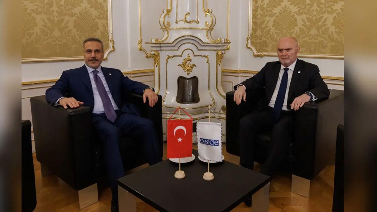 Bakan Fidan, AGİT Genel Sekreteri Sinirlioğlu ile görüştü