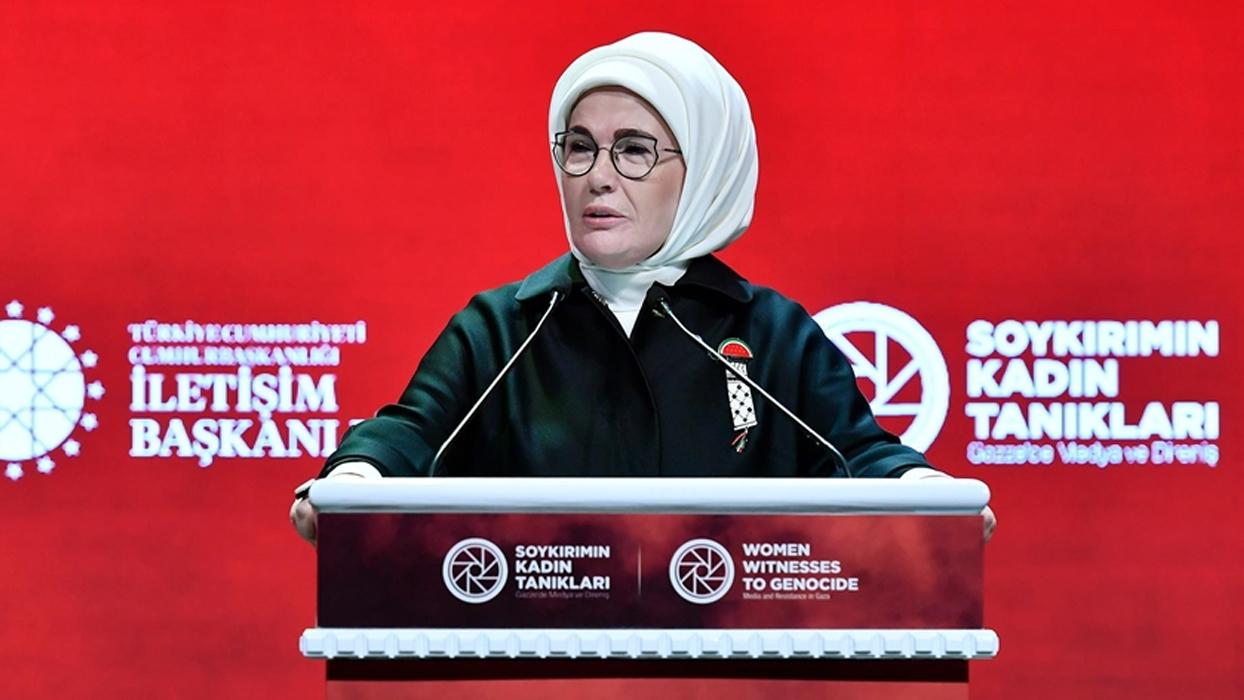 Emine Erdoğan: Gazze'deki kadın gazeteciler, gerçeğin sesini çekip çıkaran irfan ve cesaret timsalleridir