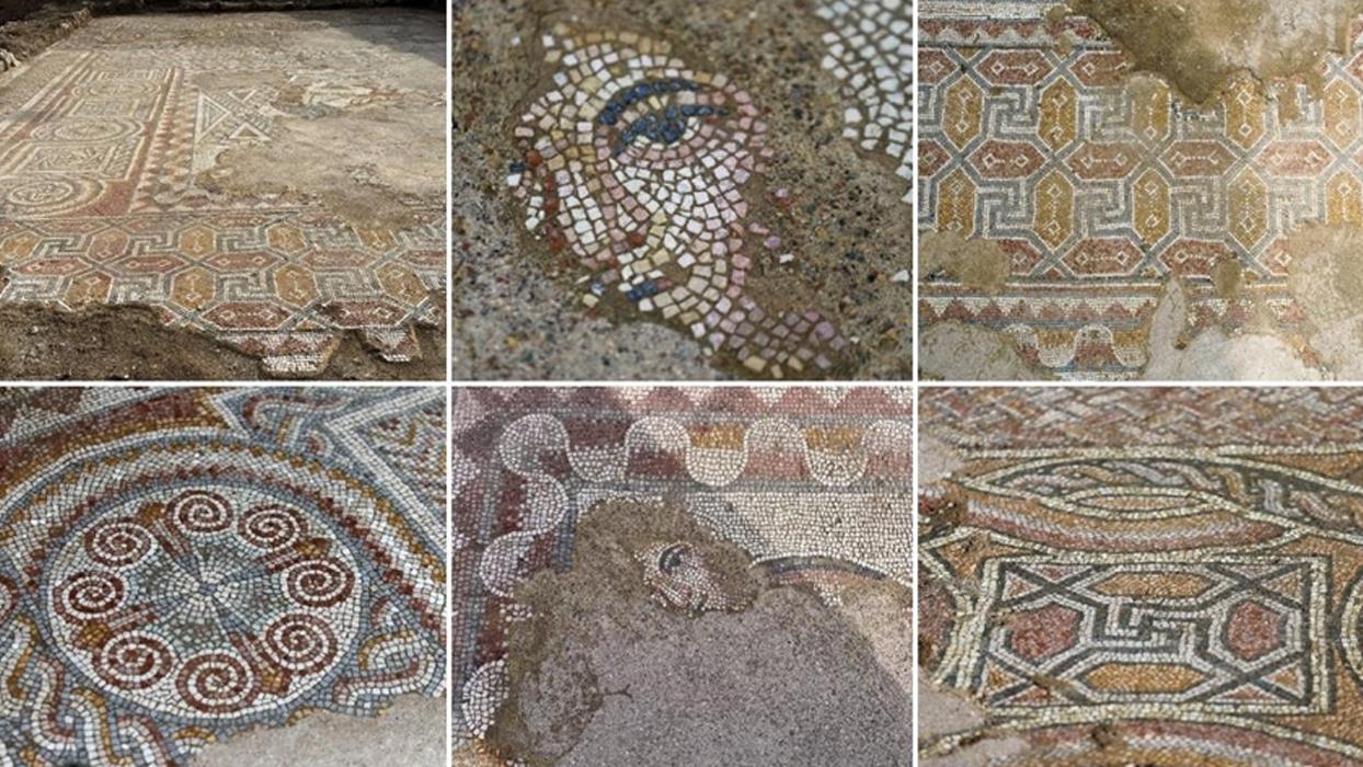 Heyecanlandıran keşif: Antik kentte mozaiklerle süslü kabul salonu ortaya çıkarıldı