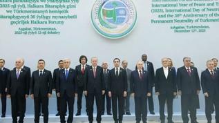 Cumhurbaşkanı Erdoğan'ın Aşkabat temasları devam ediyor: Liderlerle aile fotoğrafı çekimi gerçekleşti