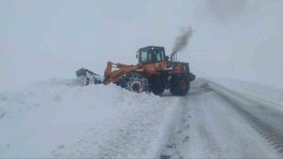 Van-Bahçesaray yolu kar ve tipiye karşı kapatıldı