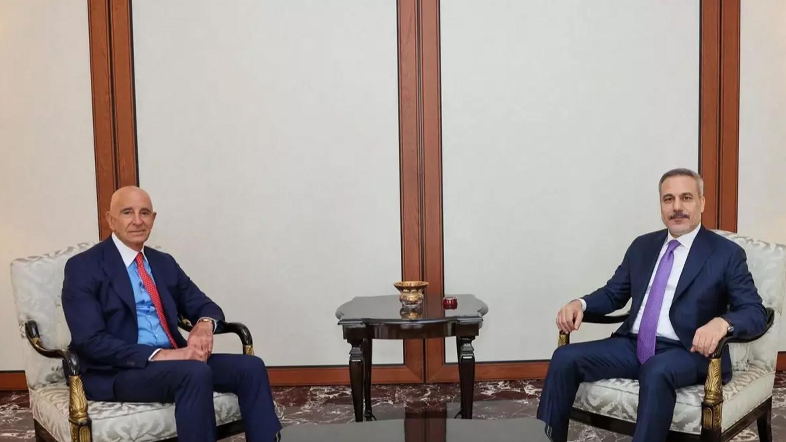 Bakan Fidan ABD'li elçi Barrack'ı kabul etti