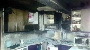 Bir bardak su almaya kalktı, faciayı önledi