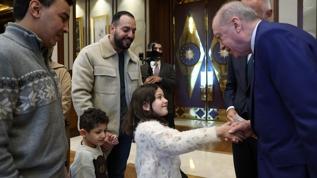 Cumhurbaşkanı Erdoğan Gazze'de katledilen Rajab'ın ailesini kabul etti