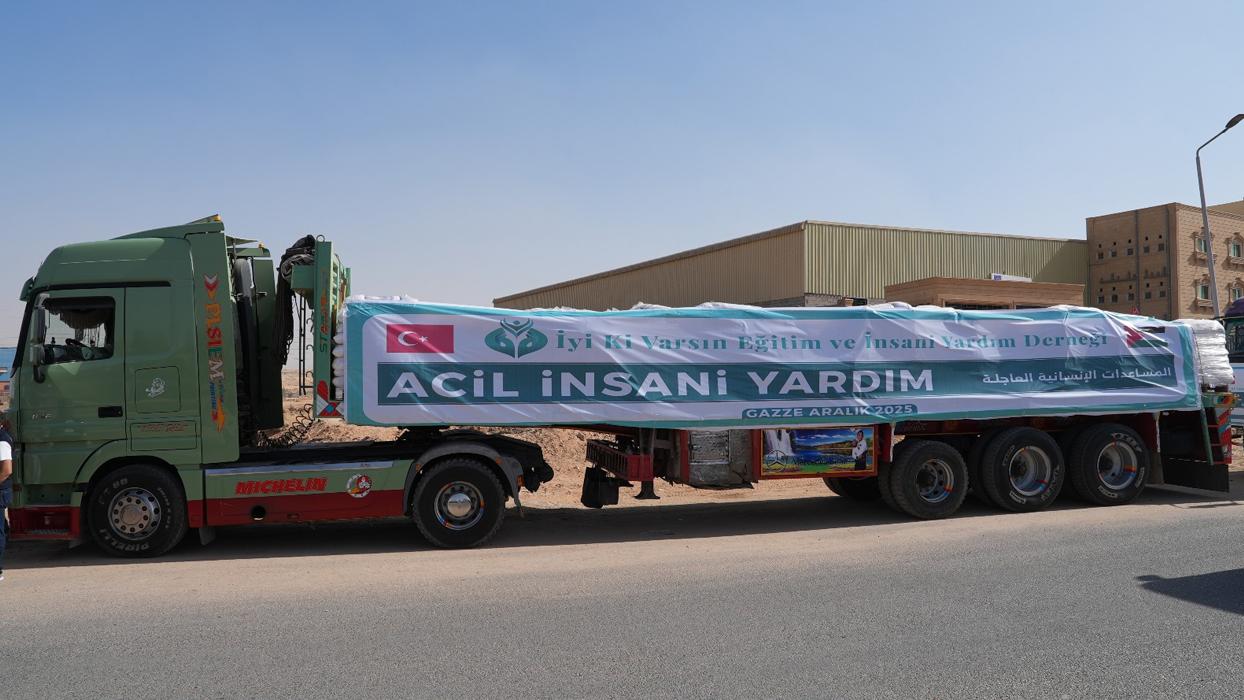 İyi Ki Varsın Derneği'nden Gazze'ye gıda yardımı