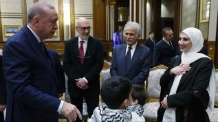 Gazze'nin sesi olmuştu! Cumhurbaşkanı Erdoğan'dan anlamlı kabul