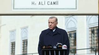 Cumhurbaşkanı Erdoğan Üsküdar'da cuma namazını kıldı