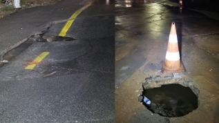 CHP'li belediye isyan ettirdi: Yol yarıldı, asfalt parçalandı