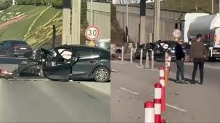 Gişelere çarpan otomobilden kahreden haber geldi! Hayatlarını kaybettiler