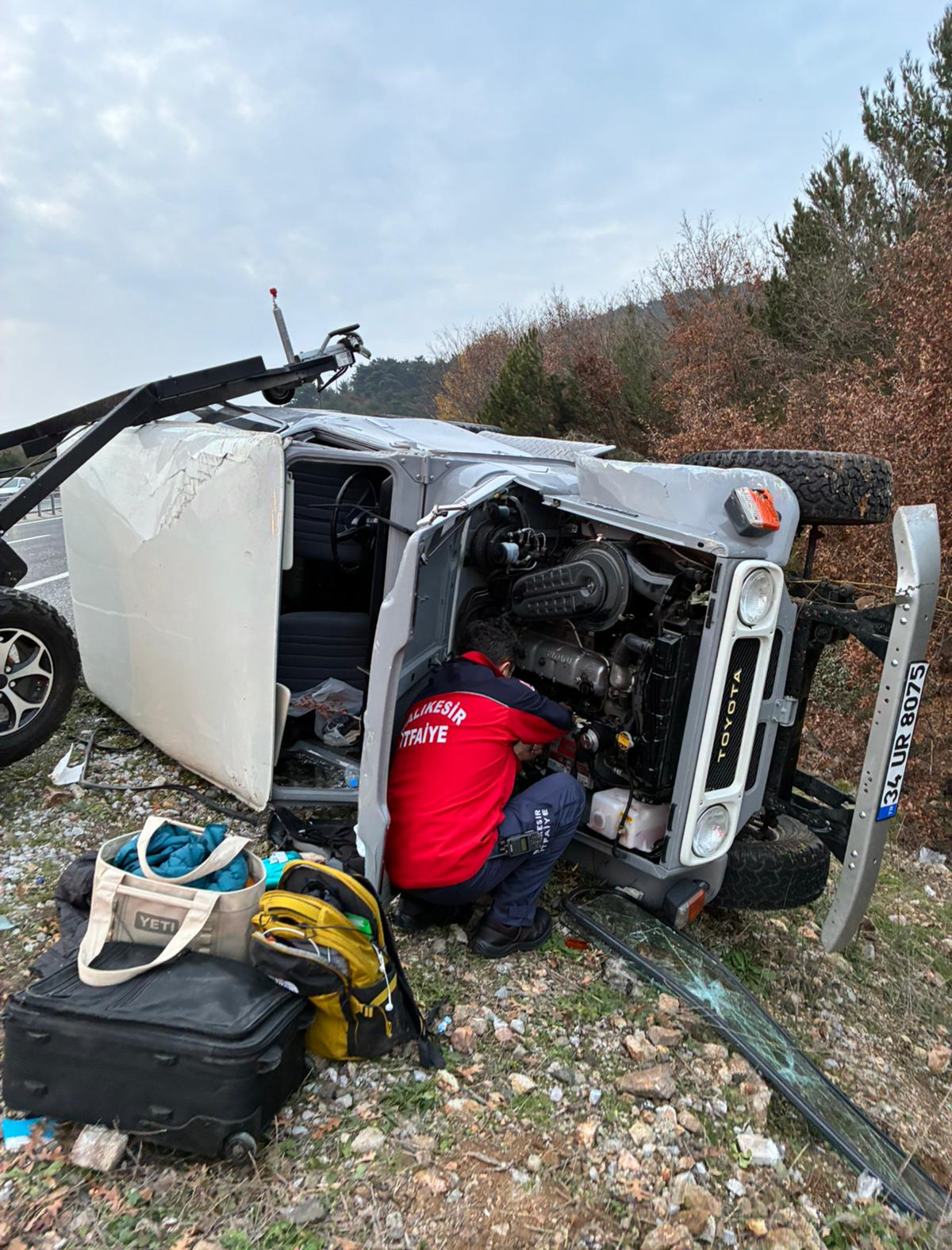 Balıkesir'de feci kaza: 3 kişi yaralandı