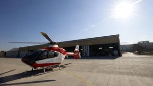 Malatya'da konuşlu ambulans helikopter 6 ildeki hastaların imdadına yetişiyor