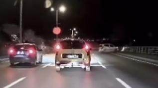 Makas atarak ilerliyordu! Feci kazanın görüntüleri ortaya çıktı