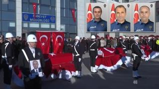 3 şehit polis için Yalova'da tören düzenlendi! "Aynı sancağın altında aynı hüzündeyiz"