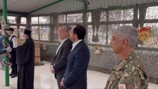 Hristodulidis Mağusa'ya dönüş mesajı veren marşa eşlik etti