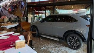 Ünlü sanatçı aracıyla restorana daldı! İşletmeci o anları anlattı