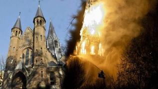 154 yıllık kilise küle döndü! Yetkililerden evlerinize dönmeyin çağrısı