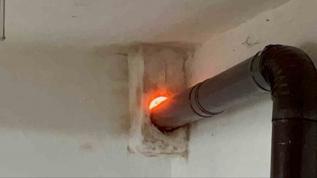 Sinop'ta baca yangını