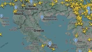 Yunanistan hava sahasındaki teknik arıza nedeniyle çok sayıda uçuş aksadı