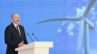 Azerbaycan'da 240 megavat kapasiteli rüzgar enerjisi santrali açıldı