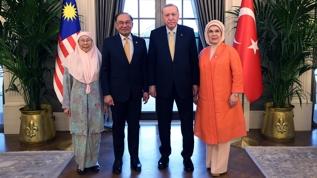 Cumhurbaşkanı Erdoğan, Malezya Başbakanı İbrahim'i kabul etti