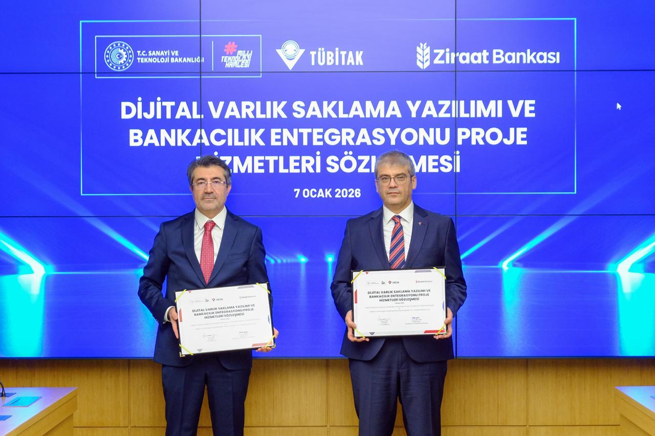 Ziraat Bankası ile TÜBİTAK Arasında Kripto Varlık Saklama ve İleri Teknolojiler Alanında İş Birliği Protokolü İmzalandı
