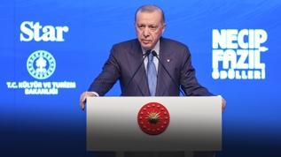 12.Necip Fazıl Ödülleri... Cumhurbaşkanı Erdoğan: Gençlerimiz için pusula görevi görüyor